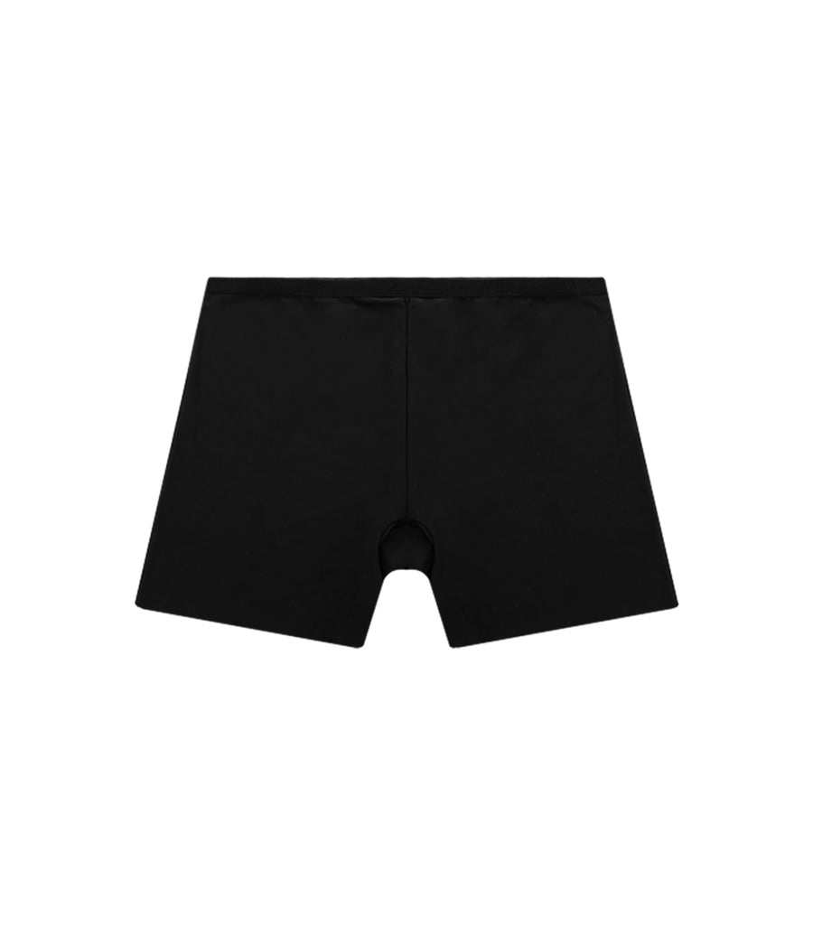 Plain Cool Ice Silk Elastic Coverage Seamless Safety Pants Black