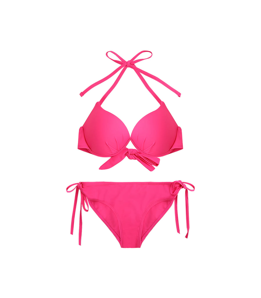Sexy Classic Concentrated Two piece Bikini Peach Pink