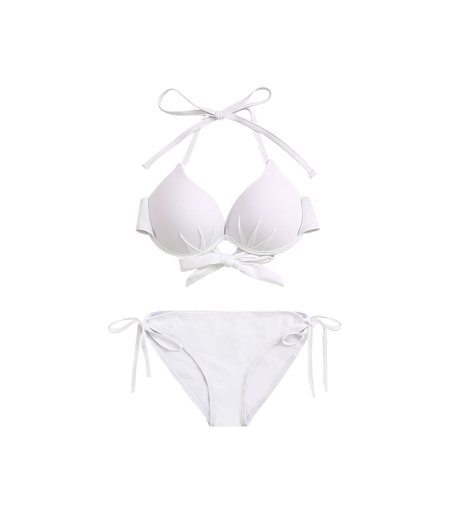 Sexy Classic Concentrated Two piece Bikini White
