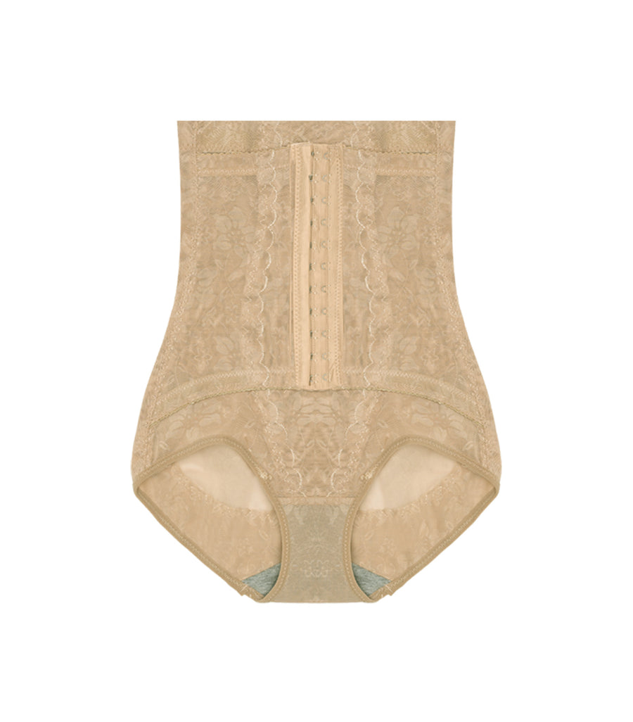Super High-waisted Buckle Abdomen and Hip Lifting Shaping Underwear Nude