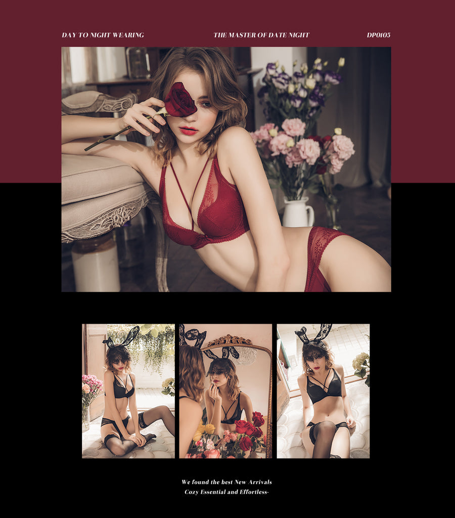 Gorgeous - S-Shape Soft Wire Bra Set Earl Grey Milk