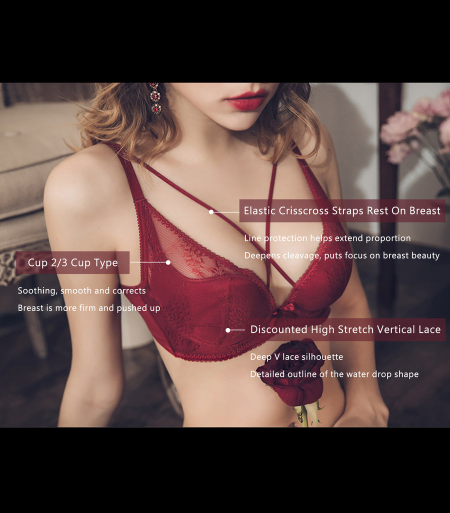 Gorgeous - S-Shape Soft Wire Bra Set Earl Grey Milk