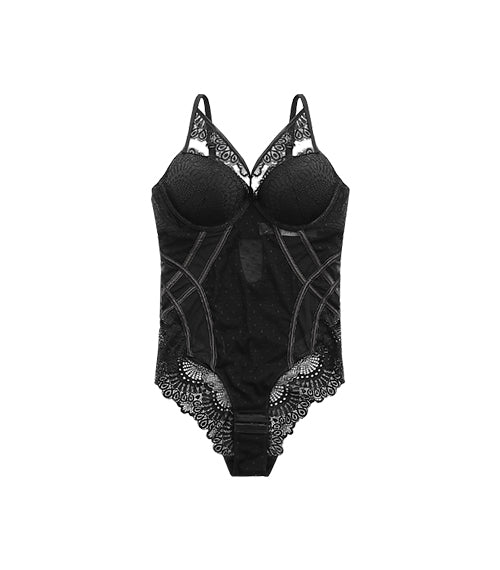 Sexy and Transparent  Breast Shaping Eyelashes Laces Bodysuit Pyjamas