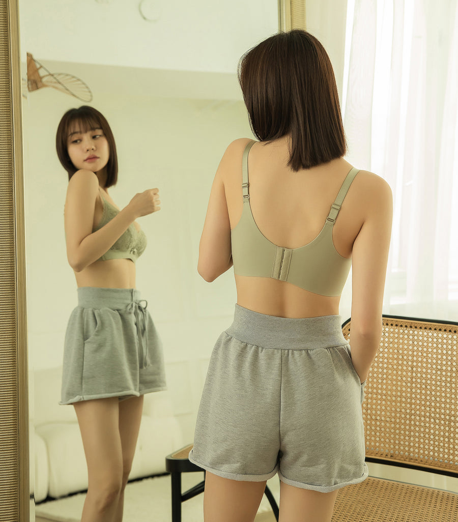 SOFT & SKIN - Friendly Wireless Bra - Without Undies Green