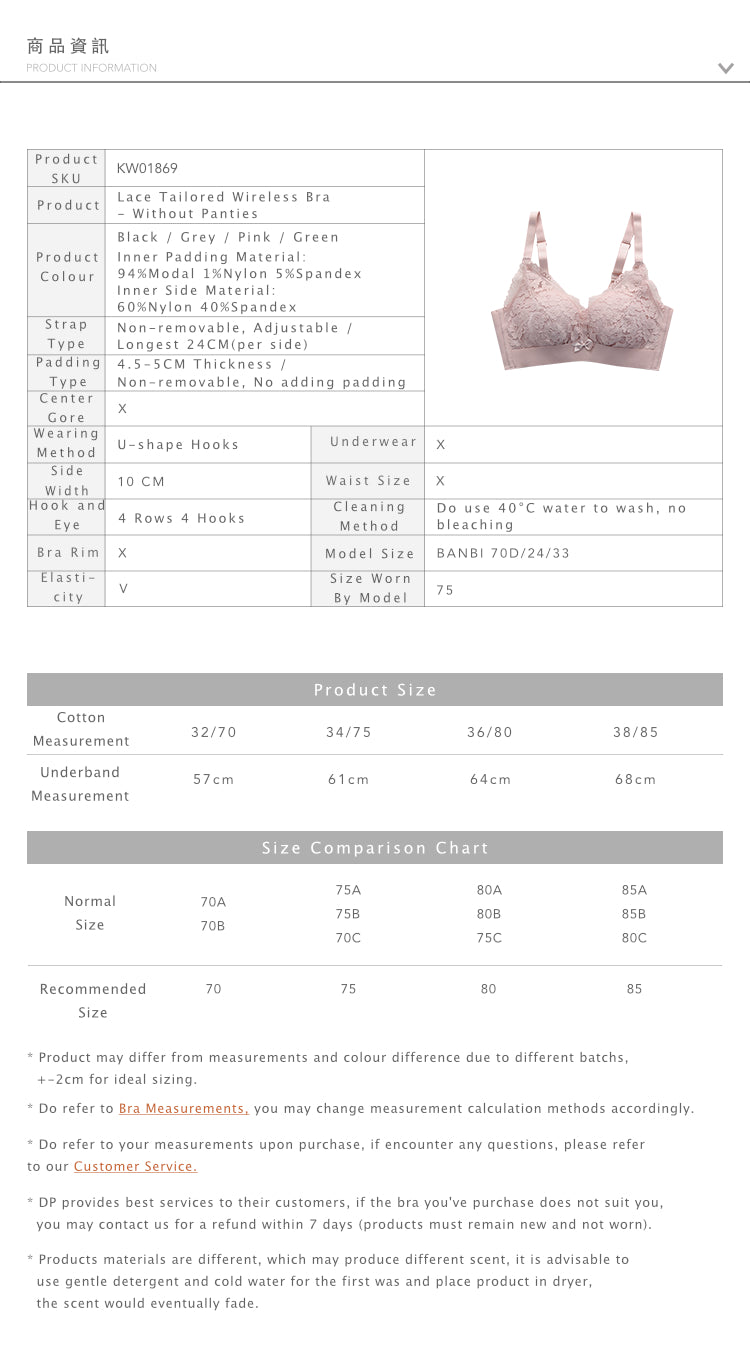 SOFT & SKIN - Friendly Wireless Bra - Without Undies Green